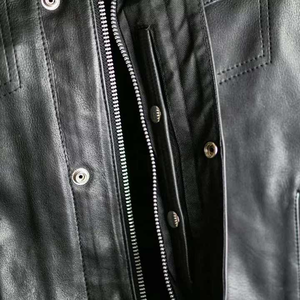 Chaleco de Invierno Transpirable de Cuero Genuino para Hombre de Alta Calidad con Servicio OEM, Diseño y Colores Personalizados, Precio al por Mayor - Product Image 4