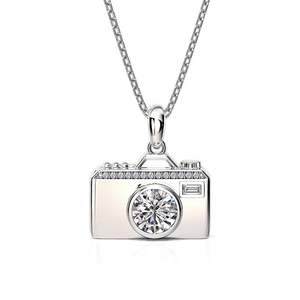 Jeulia Custom Photo <b>Locket</b> Necklace Unique Camera Design Alloy Bezel Setting Gift - Product Image 2
