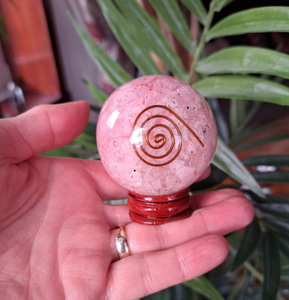 Esfera de orgonita de alta calidad a granel de cristal de piedras preciosas naturales, bolas de orgón de primera calidad al por mayor para decoración de meditación Reiki - Product Image 3