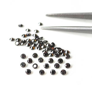 เครื่องประดับเพชรโมอิสสีดำขนาด1มม.-3มม. เครื่องประดับอัญมณีเจียระไนแบบสุกใส - Product Image 3
