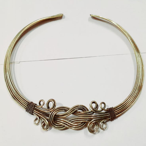 Compra al por mayor collar gargantilla chapada en oro y plata JOYERÍA DE ACERO INOXIDABLE joyería artesanal de India Rawat artesanías - Product Image 1