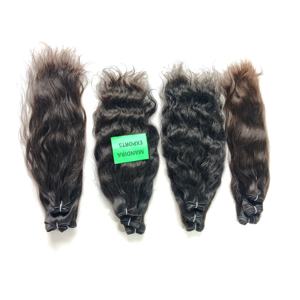 100% cuticule alignée vierge couleur noir armure cheveux ondulés naturel fournisseur pas cher faisceaux temple vietnamien extensions de cheveux humains - Product Image 5