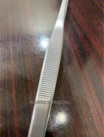 Penjepit Masak Lurus Reguler Bahan Stainless Steel Profesional untuk Penanganan Makanan, Penjepit BBQ & Alat Dapur Kuliner