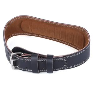 Custom Logo Power Training Synthetic Lift Lever Soft Leather Buckle Heavy Weightlifting Powerlifting Gym Weight Lifting Belt - Product Image 3