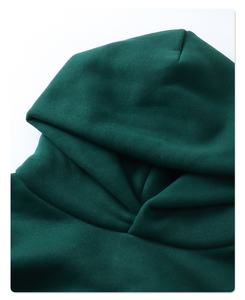 เสื้อฮู้ดแฟชั่นสำหรับผู้ชายปักลาย450GSM หรูหราผ้าพัฟฟ์ฝรั่งเศสเทอร์รี่เสื้อครอปแบบไขว้ออกแบบได้ตามต้องการ - Product Image 4