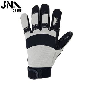Guantes de mecánico de cuero sintético antiestático personalizados para trabajo de seguridad mecánica de montaje automotriz con color personalizado - Product Image 2
