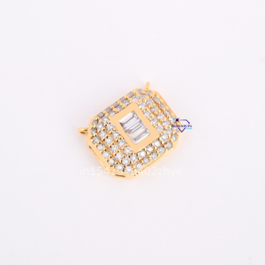 Exquisito colgante de plata de ley 925 de estilo moderno para mujer, personalizado con diamantes redondos y Baguette cultivados en laboratorio, regalo - Product Image 3