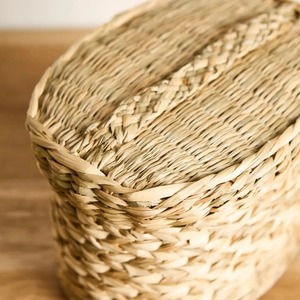 กล่องเก็บของทำมือจากเส้นใยหญ้าทะเลธรรมชาติ ชุด 2 ชิ้น เป็นมิตรกับสิ่งแวดล้อม ของตกแต่งบ้านจากธรรมชาติ ขายส่งจากเวียดนาม - Product Image 5