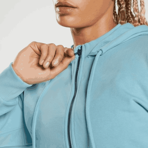 Sweat à capuche de gymnastique élégant pour femmes OEM meilleure qualité séchage rapide vente chaude respirant Logo personnalisé taille XS pour l'hiver - Product Image 5