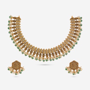 Collier antique avec perle pour occasions de mariage 190924 - Product Image 1