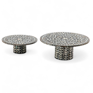 Base para Pastel Hecha a Mano con Madreperla, Concha Natural para Exhibir Pasteles y Servir Postres, de Vietnam - Product Image 1