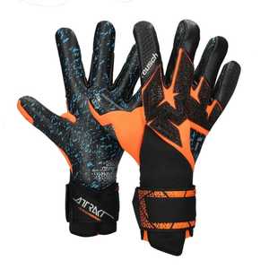 Gants de gardien de but en cuir de qualité supérieure personnalisables coupe personnalisée poignée en latex de football en gros - Product Image 1