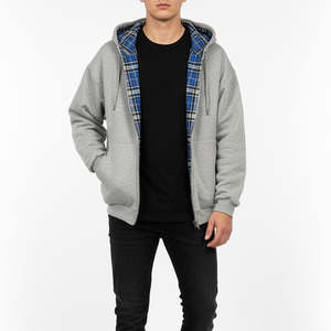 Reversible Spandex Polyester Hoodie Men Durable Two-Way Wear Sweatshirt Flexible Stretch Fabric Double Layered Reversible Hoodie - Product Image 1