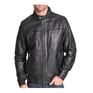 Classic Biker Style Genuine Leather <b>Jackets</b> Durable Sophisticated Real Leather <b>Bomber</b> Comfortable Winter <b>jacket</b> for <b>men</b> - Product Image 1