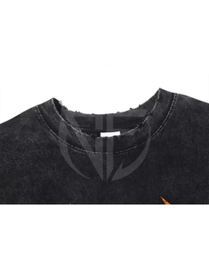 Camiseta informal de manga corta 100% algodón para hombre más vendida, secado rápido y transpirable con lavado ácido, diseños personalizados para adultos - Product Image 4