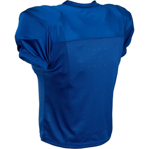 Maillot de football américain noir pour homme, col en V, manches courtes, maille polyester respirante, coupe classique, vêtements de sport pour adulte - Product Image 6