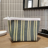 Pochette cosmétique et sacs de marché en nylon recyclé PP tissé rayé, réutilisables, écologiques, personnalisables, fabriqués en Inde, vente en gros