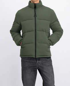 Custom Clothing Manufacturer Mens Winter Quilted Padded Puffer Goose <b>Down</b> <b>Feather</b> Jacket with Nylon Shell Fabric - Product Image 1