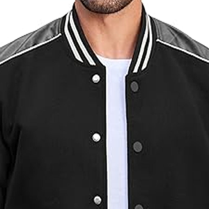 Veste d'hiver Varsity Casual Wear Manches Longues Broderie en laine de haute qualité Logo personnalisé Design Front 2026 - Product Image 3