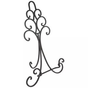 Elegante soporte de placa de hierro negro, estante de hierro puro duradero para utensilios de cocina domésticos, soluciones de organización de almacenamiento y exhibición - Product Image 4