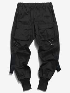 Ropa de calle de moda, pantalones Cargo, pantalones ajustados con múltiples bolsillos, suministro de fabricante OEM/ODM - Product Image 2