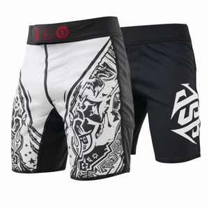 Short de MMA durable et extensible pour homme, équipement d'entraînement athlétique pour grappling BJJ No Gi Muay Thai Jiu Jitsu Kimono Training - Product Image 2