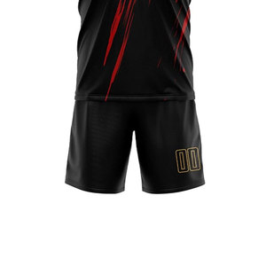 Conjunto de uniformes de fútbol de alta calidad personalizados OEM pantalones cortos de fútbol con logotipo de impresión por sublimación fácil de usar - Product Image 5