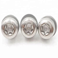 Jeu de vis 3 pièces à tête cylindrique Torx en acier inoxydable 316 de qualité supérieure GB2672 Rondelles plates et à ressort Vis résistante à la corrosion