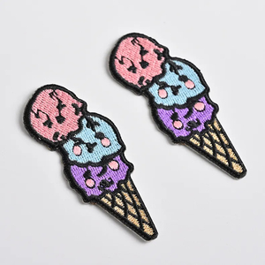 Patchs thermocollants brodés en 3D personnalisés prix d'usine Patch de transfert de chaleur en tissu sergé pour vêtements, chapeau et habillage en forme de fleur - Product Image 5