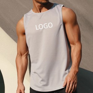 Nuevo Chaleco de algodón de secado rápido personalizable para hombre, ropa de calle estilo XL, con cuello redondo Camiseta sin mangas, chaleco - Product Image 5