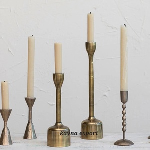 Menorah élégante en aluminium avec bras fantaisie pour Noël et vacances décoration de la maison mariage église bougeoir support - Product Image 6