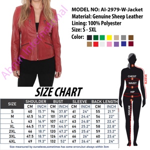 Veste en cuir pour femmes très vendue avec un design personnalisé Veste en cuir pour femmes respirante de haute qualité - Product Image 6