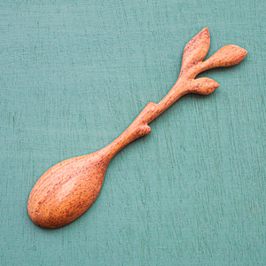 Collection de cuillères en bois Artisan Doussie, manche long, résistantes à la chaleur, lavables au lave-vaisselle, ustensiles de cuisine durables, fournisseur en gros - Product Image 2