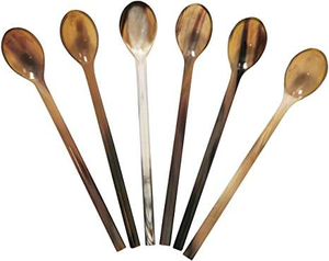 Direct Indian Manufacturer High Quality Buffalo Horn Small Spoon Cute Design <b>Disposable</b> <b>Cutlery</b> Set Weddings by crescent crafts - Product Image 4
