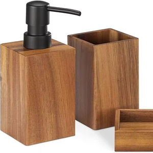 New Eco-Friendly Waterproof Modern Bathroom Accessories Set Two-Piece Bath Accessory Kit Toothbrush Holder/<b>Liquid</b> <b>Soap</b> - Product Image 1