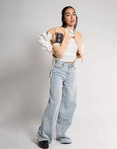 Vestes bomber pour femmes, mode baseball, automne, patchwork, boutons, crop top noir, vestes, manteaux, veste bomber pour femmes - Product Image 5