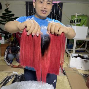 Top vente en gros couleur os faisceaux de cheveux raides de haute qualité double dessiné droite cheveux humains vietnamiens prix raisonnable cheveux crus - Product Image 1