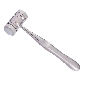 Marteau Orthopédique Dentaire de 190mm, Maillet Chirurgical, Têtes en Nylon, Acier Allemand de 25mm, 218g, 155g, Matériel en Caoutchouc, Manuel de Qualité DIY - Product Image 1
