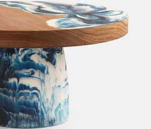 แท่นวางเค้กไม้พร้อมฐานเรซินแท่นโชว์เค้กทำด้วยมือทำจากไม้และอีพ็อกซี่สำหรับงานแต่งงานงานปาร์ตี้เบเกอรี่และของตกแต่งบ้าน - Product Image 3