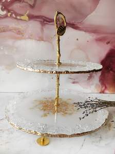 TRAY RELATED DISPLAY HANDMADE DIY 3 Tier Round Shape Fruit Tray Epoxy <b>Mold</b> Tea Tray Table <b>Silicone</b> <b>Mold</b> for <b>Resin</b> - Product Image 4