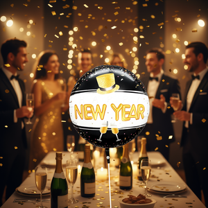 Globo de Año Nuevo 45X51Cm Diseño Feliz Año Nuevo Decoración para Fiestas - Product Image 3