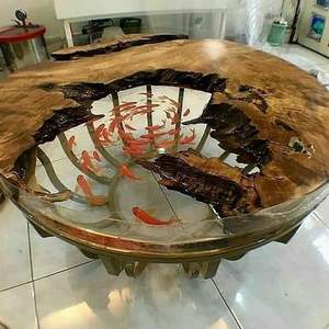 เฟอร์นิเจอร์ไม้หรูหราทำจากเรซินและไม้ทำจากไม้วอลนัทเนื้อแข็งใช้ในห้องครัวร้านอาหาร - Product Image 2