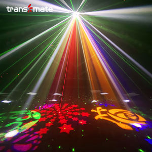 Effet lumineux DMX avec laser RG, Derby <span class=keywords><strong>LED</strong></span> rotatif, <span class=keywords><strong>stroboscope</strong></span> et télécommande IR - Product Image 5