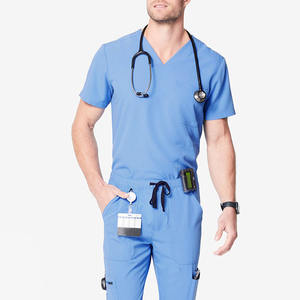 Uniformes de Trabajo con Logotipo Personalizado para Salón de Belleza, Cuello en V, Elásticos en Cuatro Direcciones, Conjuntos de Uniformes para Hombre, Trajes de Enfermero y Doctor para Clínica Dental - Product Image 1