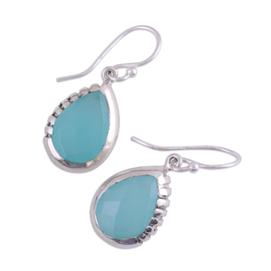 925เงินสเตอร์ลิงต่างหูห้อยระย้าพลอยเทียมเครื่องประดับอัญมณีแฟชั่นตะขอทำมือจากโรงงานขายส่ง - Product Image 2