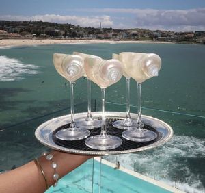 Seashell Drinking Cup Decorative Natural Conch Shell Goblet for Serving Wine and Spirits Handmade from Vietnam - Product Image 4