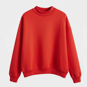 Soft Casual Women Oversized Stand Collar Fleece <b>Sweatshirt</b> Long Sleeve Pullover Cozy Knit Top Loose Fit Autumn Winter Badge - Product Image 1