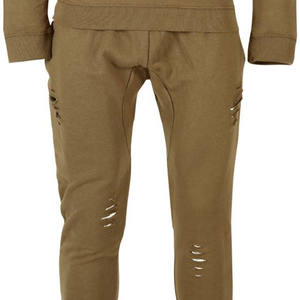 Survêtement décontracté d'hiver pour homme, design personnalisé, uni, effet usé, 100% coton, respirant, léger, matériau durable, vente en gros - Product Image 6