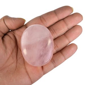 คริสตัลโรสควอตซ์หินปาล์มหินธรรมชาติหินอัญมณีบำบัดหินควอตซ์แกะสลักหินโมราคริสตัลหินปาล์ม - Product Image 2