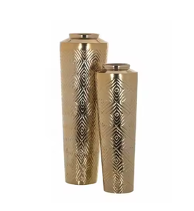 Stylish Modern Designed Decorative Flower <b>Vases</b> Premium Indian Handicrafts Metal <b>Vases</b> Reasonable Price Offered - Product Image 6